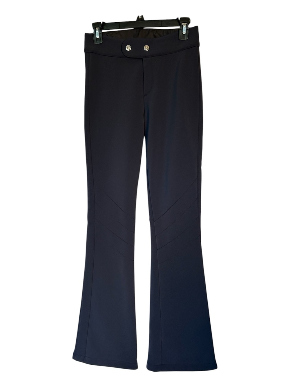 Bogner Women’s Navy Softshell Flared Ski Pants 4-Way Stretch Size L4 Long - Picture 2 of 9
